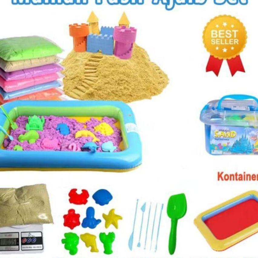 Mainan Pasir Ajaib Anak Set Lengkap