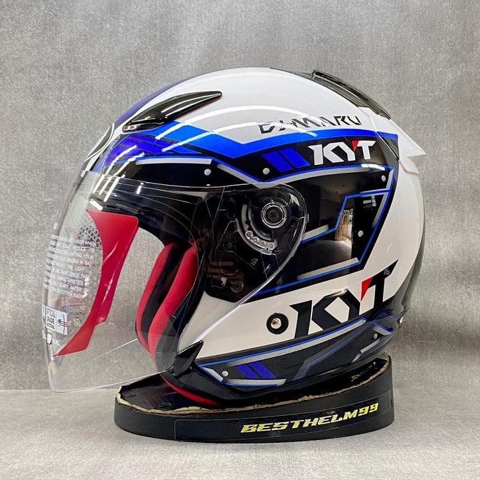NEW KYT DJ MARU SERIES ALL MOTIF || HELM HALF FACE KYT ORIGINAL DOT SNI UNTUK COWOK DAN CEWEK TERMUR