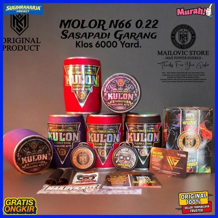 Gelasan Kulon Mailovic Kite N66 Size 0.22 Klos 6000 Yard Spesial Tournament Layangan Aduan