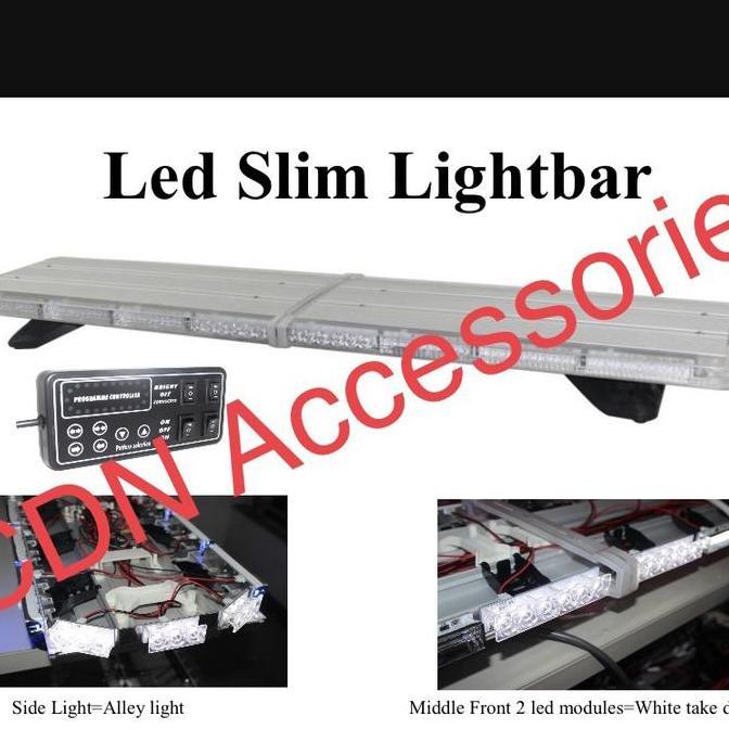 Ready Lampu Rotary LED Lightbar Ambulance Ambulan warna Merah