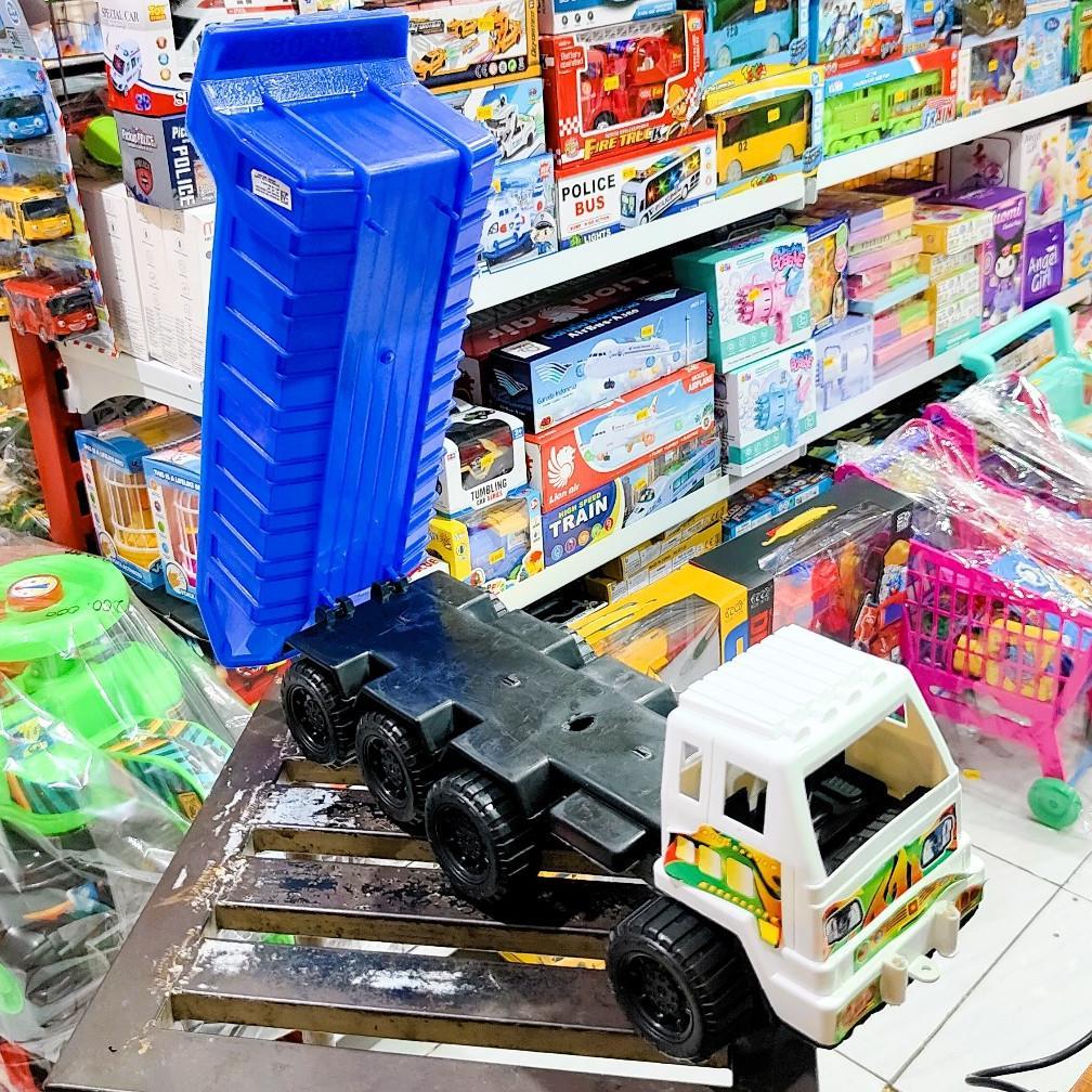 FAST DELIVERY TRUK MAINAN DUMP PASIR PLASTIK KEREN LUCU | TTP08