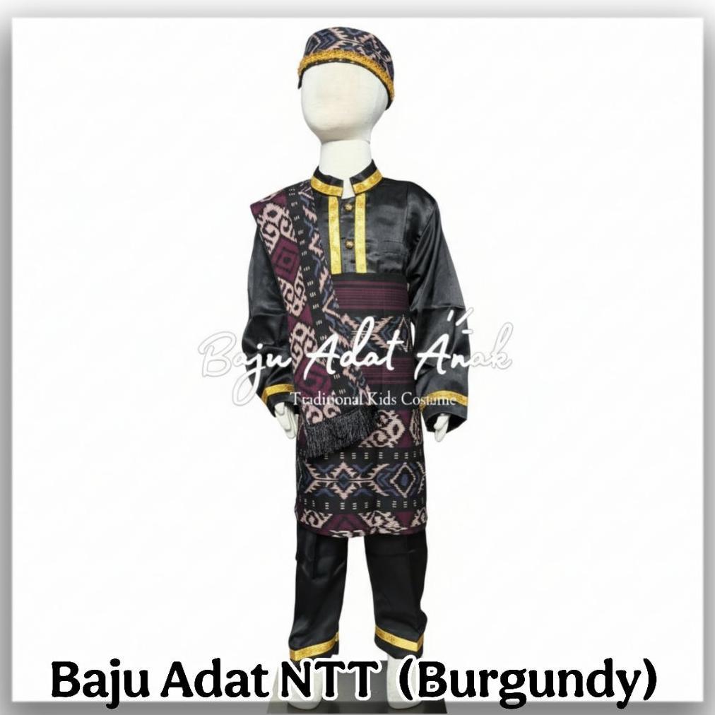 Free Ongkir Baju Adat Ntt Anak | Pakaian Tradisional Ntt Flores Nusa Tenggara Timur | Baju Adat Ntt 