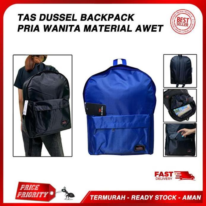 Tas Ransel Punggung Tas Laptop Kuliah Sekolah Wanita Pria Merk Dussel