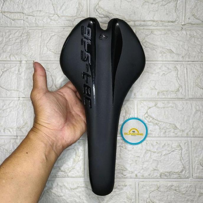 Sadel Sepeda MTB FEDERAL Balap Fixie GTS-TEC Black Flat Saddle Empuk