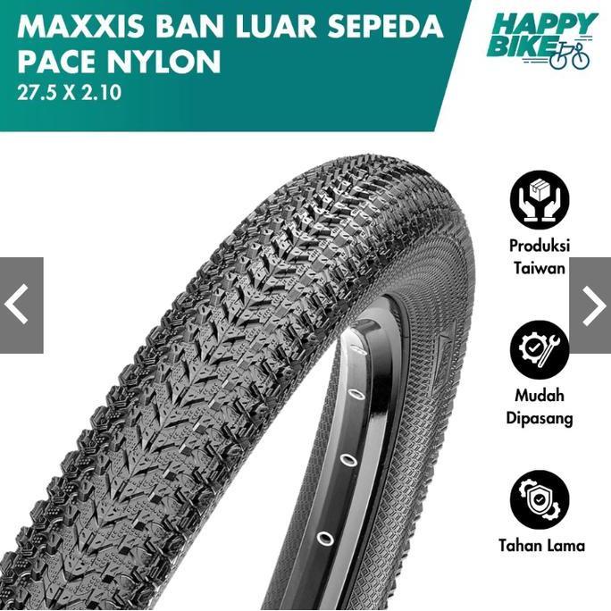 Maxxis Ban Luar Sepeda Pace 27.5 X 2.10 Nylon Wired 65 Max Psi Bicycle Outer Tires Sepeda Gunung Mou