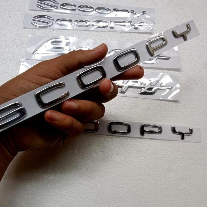 EMBLEM ORI HONDA SCOOPY, EMBLEM HONDA SCOOPY ORIGINAL