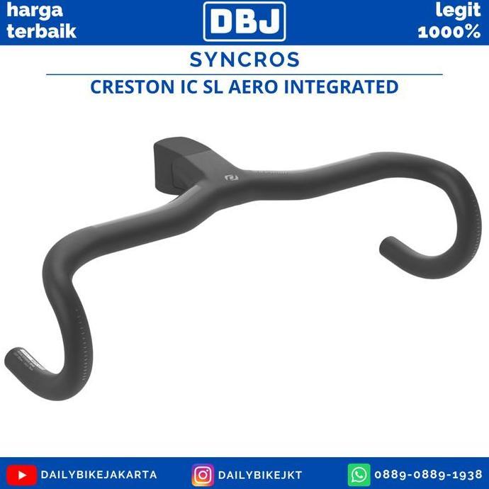 Handlebar Sepeda Roadbike Syncros Creston Icsl Aero Carbon Integrated