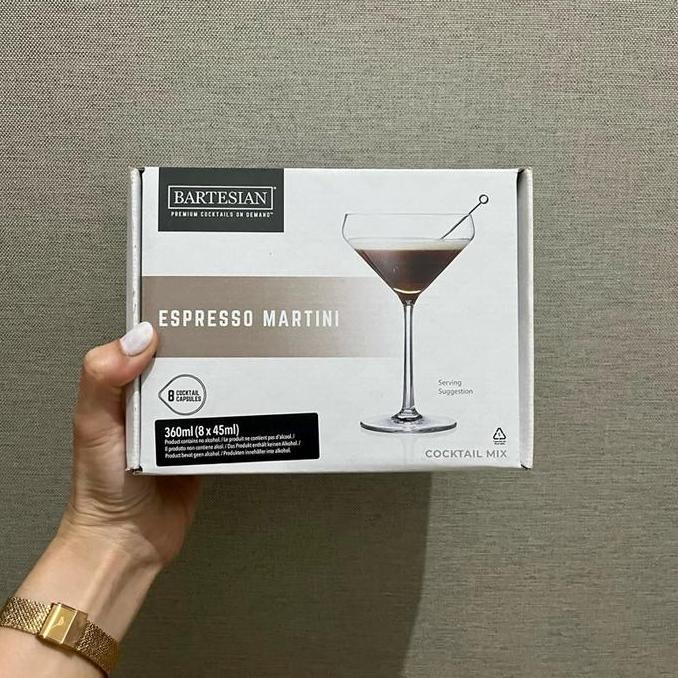 [ALKOHOL FREE] Bartesian Espresso Martini Drinks Pods Cocktail Mixer Ingridients for Vodka Cocktail,