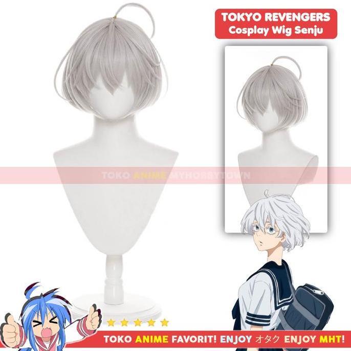 Wig Cosplay Anime Tokyo Revengers : Senju Kawaragi