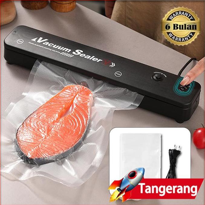 DEFAECO Vacum Sealer Makanan / Alat Vakum Makanan / Mesin Vakum Sealer Otomatis Basah Dan Kering
