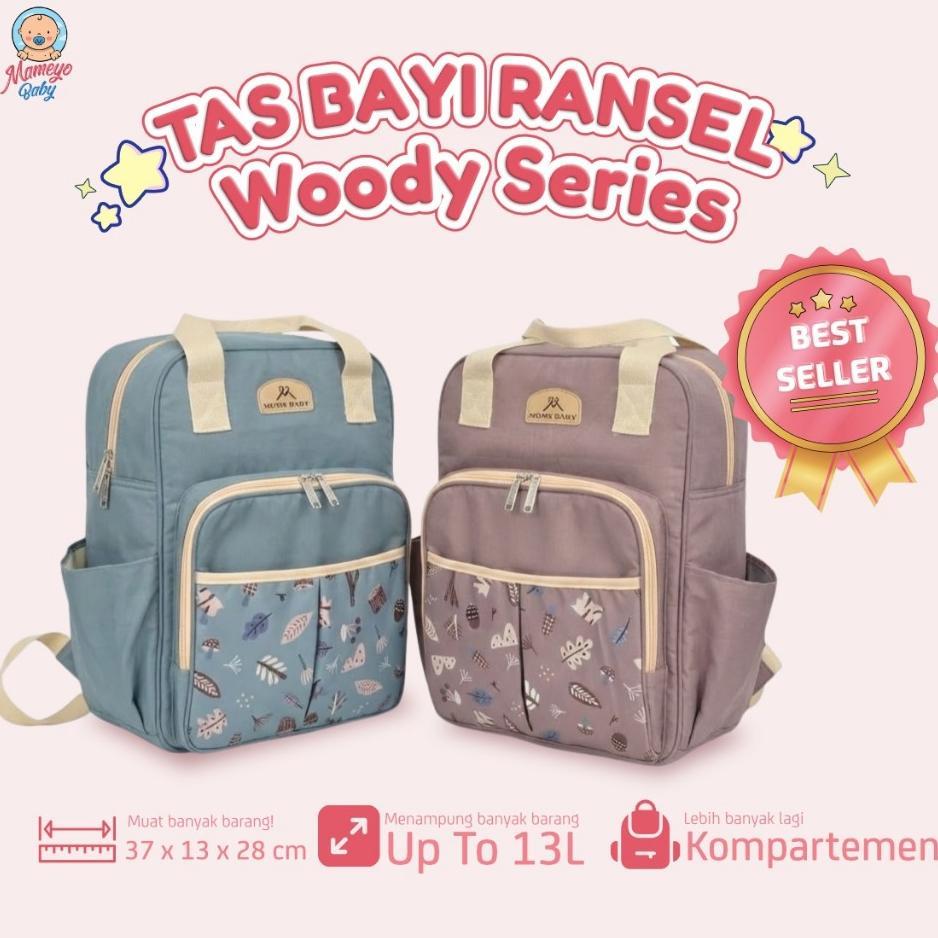 Moms Baby Tas Bayi Ransel Woody Series