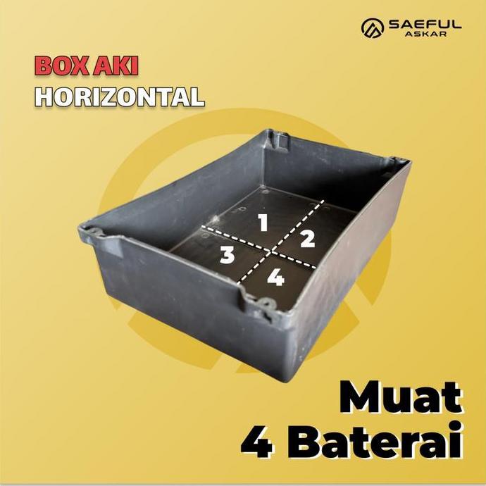 Box Aki Tempat Penyimpanan Aki Baterai Dudukan Storage Kotak Sepeda Listrik