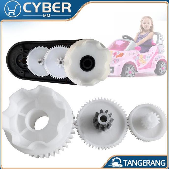 DEFAECO Gear Gearbox Mobil Aki 550 B Gear Girbox Girbok Mobil mainan Anak