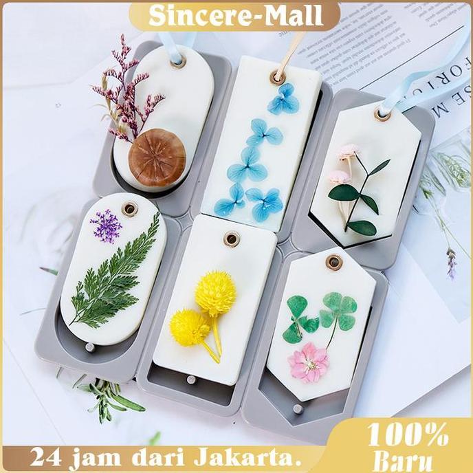 XIMVHE 6 Model Silikon Wax Sachet Cetakan Sabun Batang Cetakan Silikon Sabun