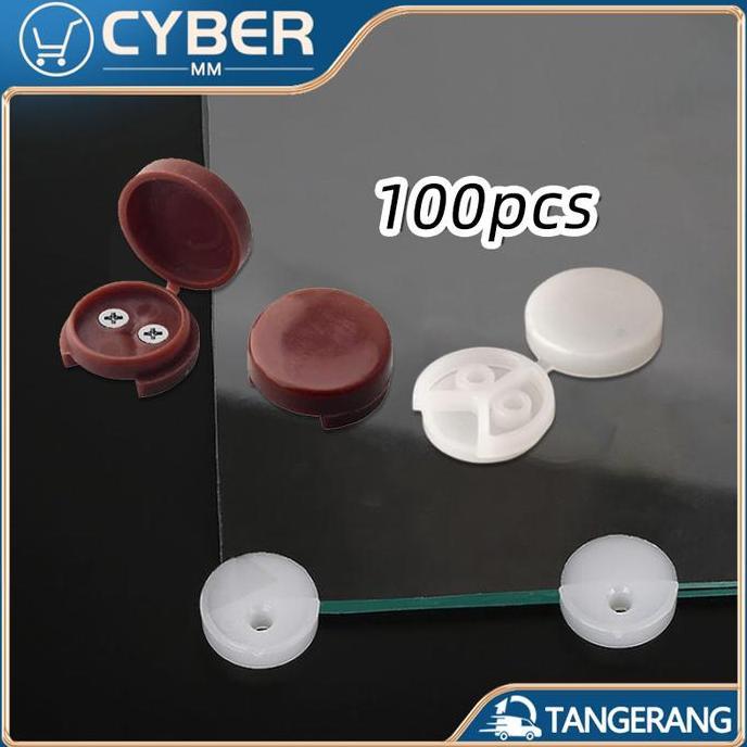 CHONELIO 100PCS/Tas Klem Plastik Cermin Kaca Bahan PP Klem Sudut Kaca Lemari Digunakan Untuk Fiksasi