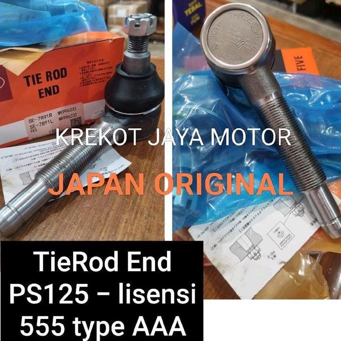 555 JAPAN TIE ROD END MITSUBISHI PS125 CANTER TURBO 1SET 555 JAPAN ASLI