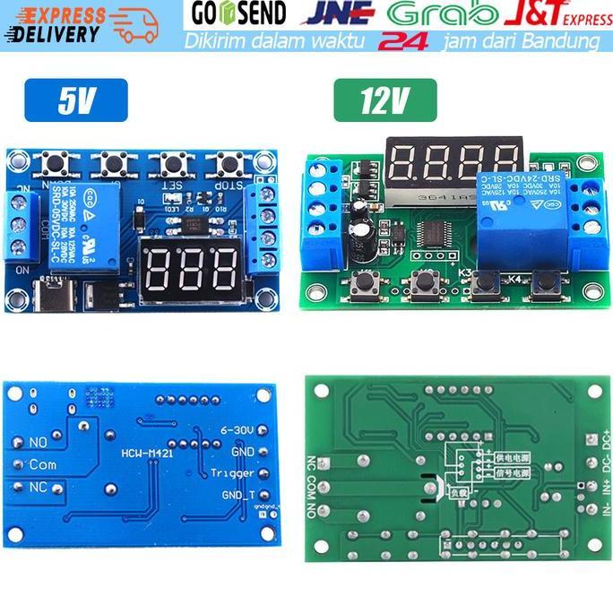 NUMAQUEEN Relay Timer Display Modul Relay Delay Timer DC 5/12V Adjustable