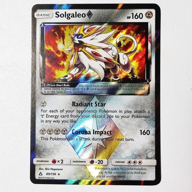 Solgaleo Prism Star 89/156 - S&M Ultra Prism Holo Pokemon Card TCG
