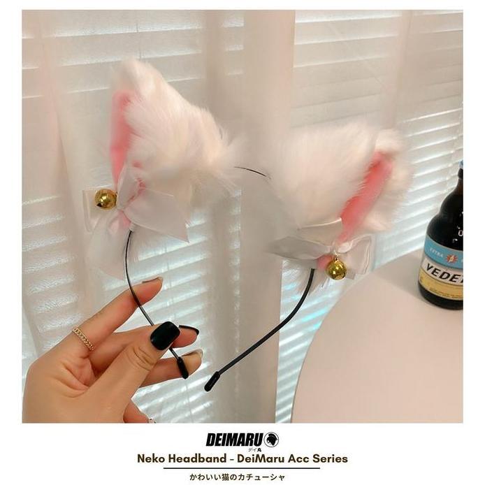 Bando Kucing Lonceng Nekomimi Jumbo Cosplay Anime Jepang Karakter