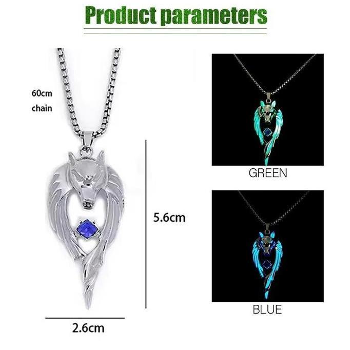 ESPRIZO Kalung Tali Liontin Glow In The Dark Kalung Pria Wanita Anti Karat / Kalung Titanium menyala