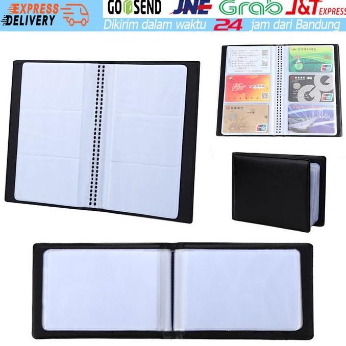BLAZONE Name Card Holder Book Bussines Card Organizer Album Kartu Nama Dompet Tempat Penyimpanan Log