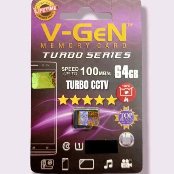 mmc vgen 64gb class 10/mmc / micro sd / memori micro sd Vgen