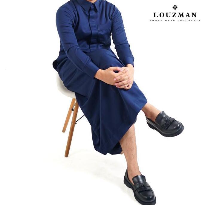 Wekup Louzman Thobe ( Kerah Kemeja ) / Gamis Pria / Jubah Pria / Thobe Dewasa
