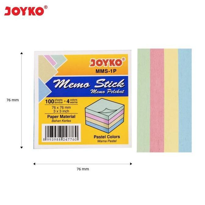 Lansungkirim- Stick Memo Notes Pastel Joyko Mms 1 P ( Ada Lem )