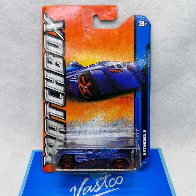 Matchbox MBX City DC Comics Batman Batmobile Blue W4886 Toy Diecast Car