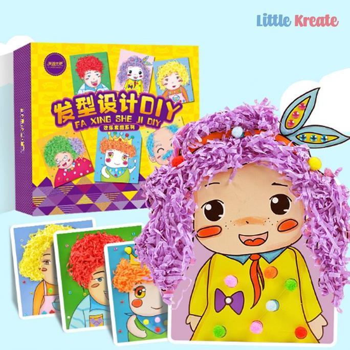 TERLARIS LITTLE KREATE - MAINAN EDUKASI AKTIVITAS ANAK - DIY FAMILY HAIRSTYLE