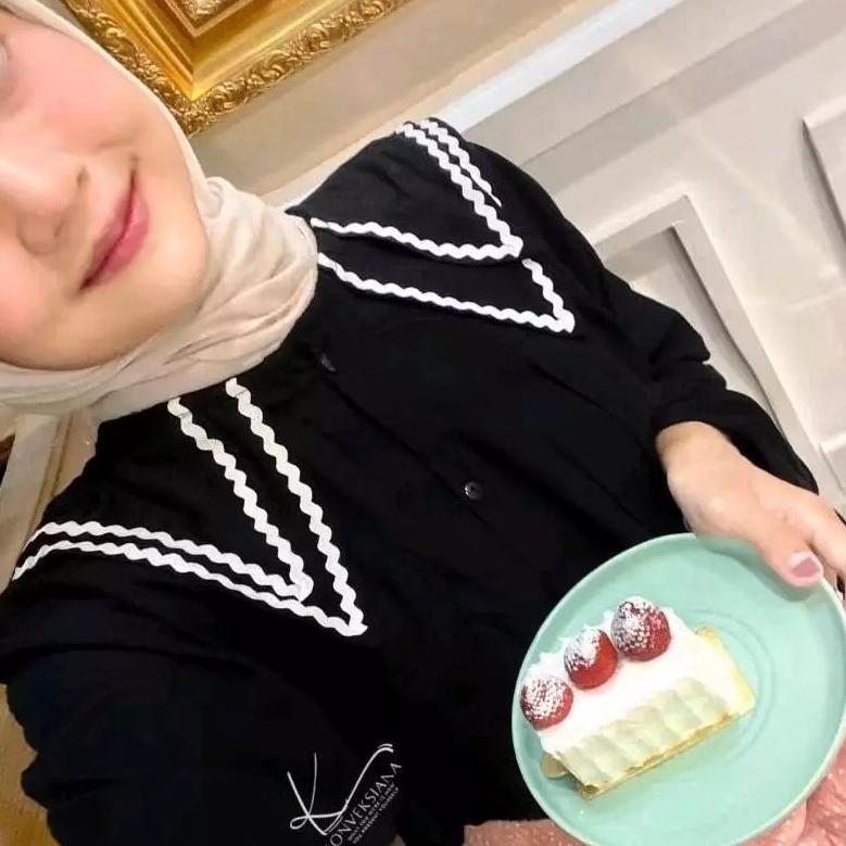 Termurah / Hot Sale Pinka Blouse Kemeja Kerah Renda