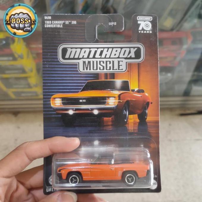 matchbox muscle 1969 camaro ss 396 convertible