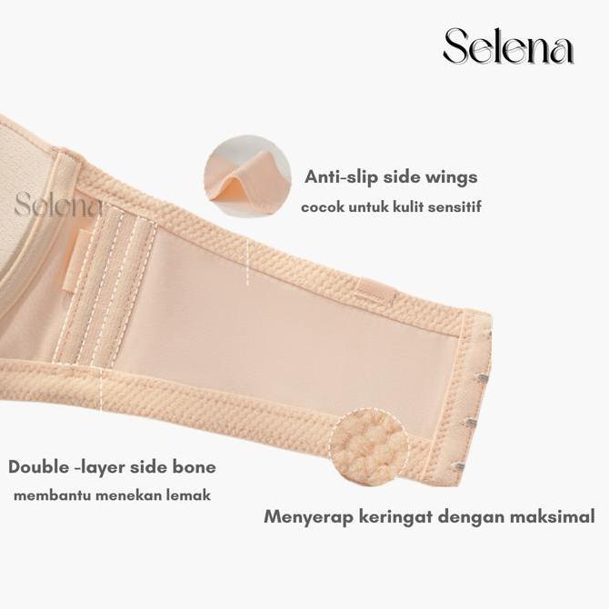 Wagee- Narin Strapless Bra Big Size Kawat Tanpa Tali Cup Jumbo Busa Tipis Bh Kemben Wanita Nyaman