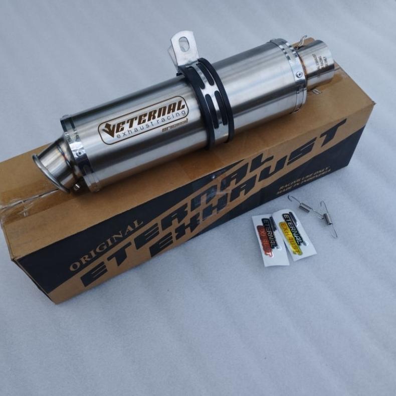 Promo Terbaru Silincer Knalpot Racing Motor Inlet 50 Ngebas Adem Eternal Exhaust Original Eternal Ex