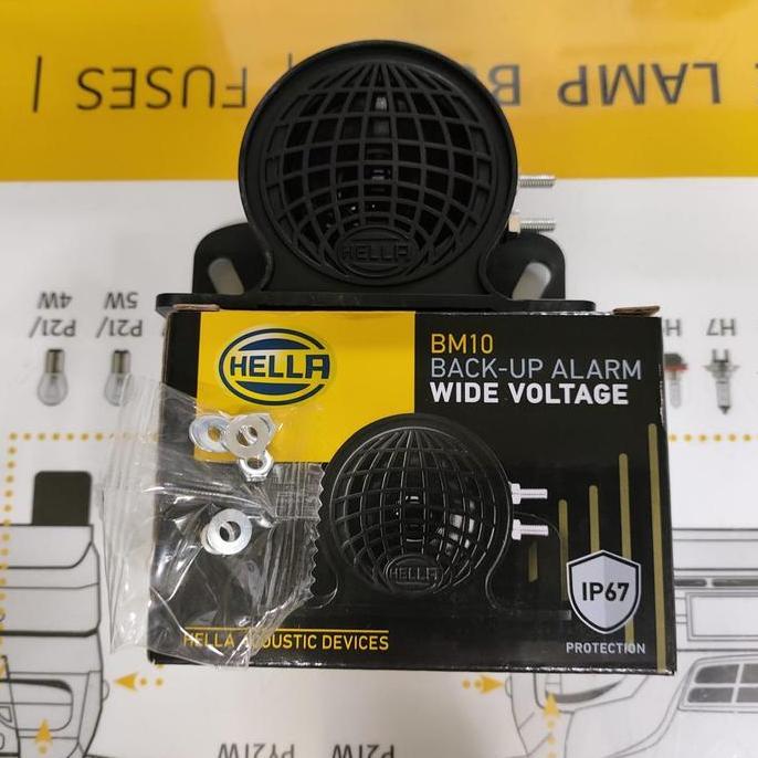 Back Buzzer Hella/Backup Alarm Hella/Klakson Mundur Hella Original Baru