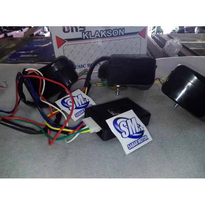 Klakson Telolet 5 Suara - Klakson Mobil /Motor Telolet 5 Mode Suara - Sudah Termasuk Modul High Qual