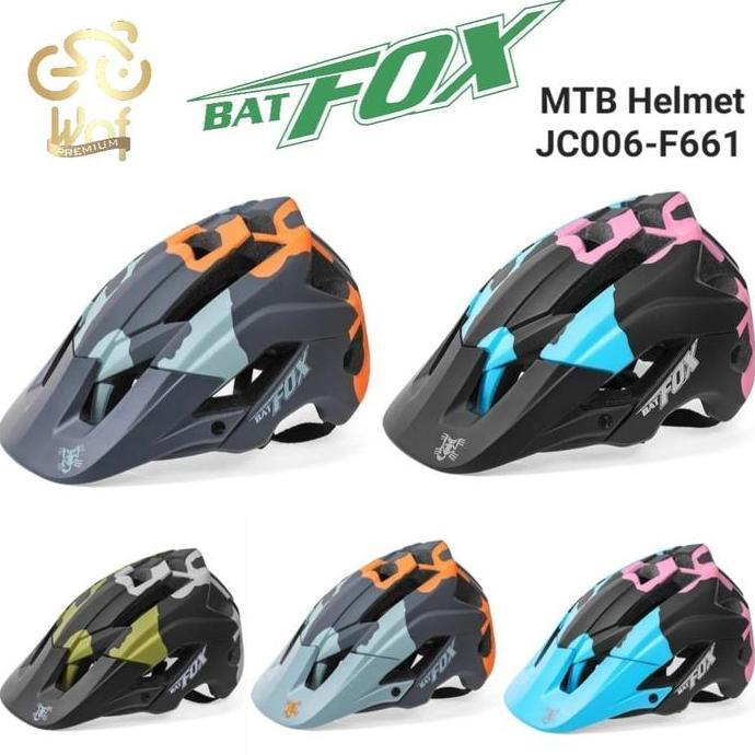 TERLARIS BATFOX F661 HELM SEPEDA GUNUNG XC AM ENDURO MTB DOWNHILL HELMET BIKE