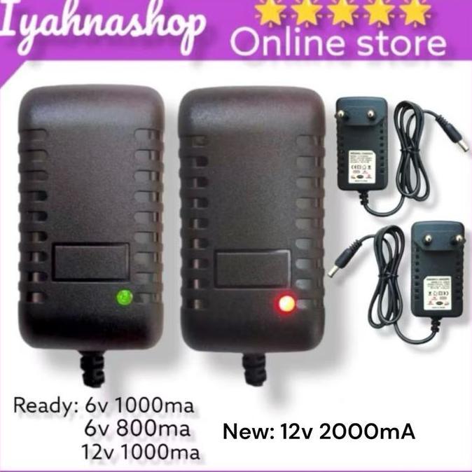 Genivalezz - ADAPTOR CASAN MOTOR AKI ADAPTOR CASAN MOBIL AKI 6v 800ma 6v 1000ma 12v 1000ma 12v 2000m