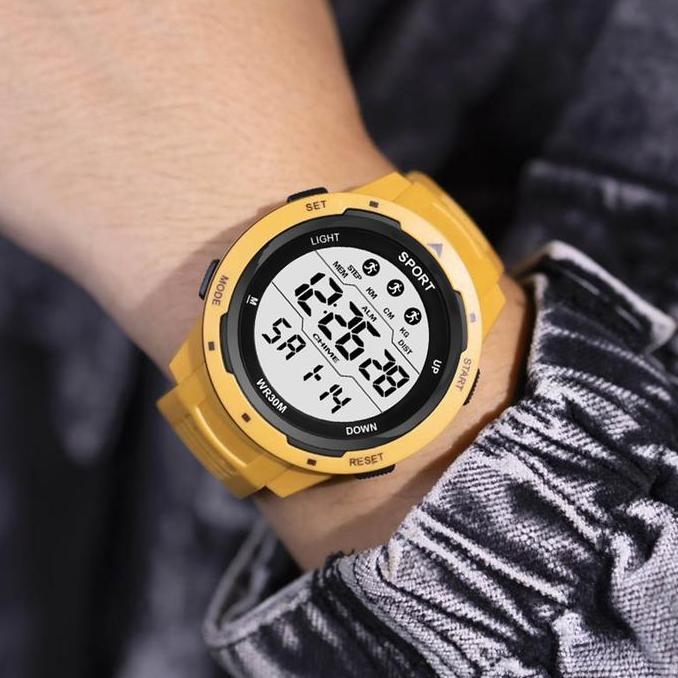 Cloknlok- Sunlifex Jam Tangan Pria Original Digital Bercahaya Jam Tangan Cowok