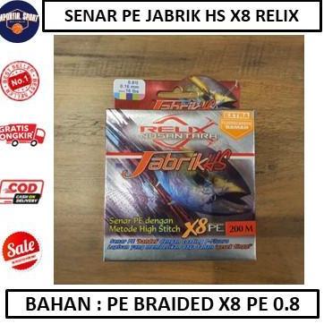 NEW Senar PE Jabrik HS X8 Relix Nusantara PE 0,8 - ALAT PANCING AKSESORIS