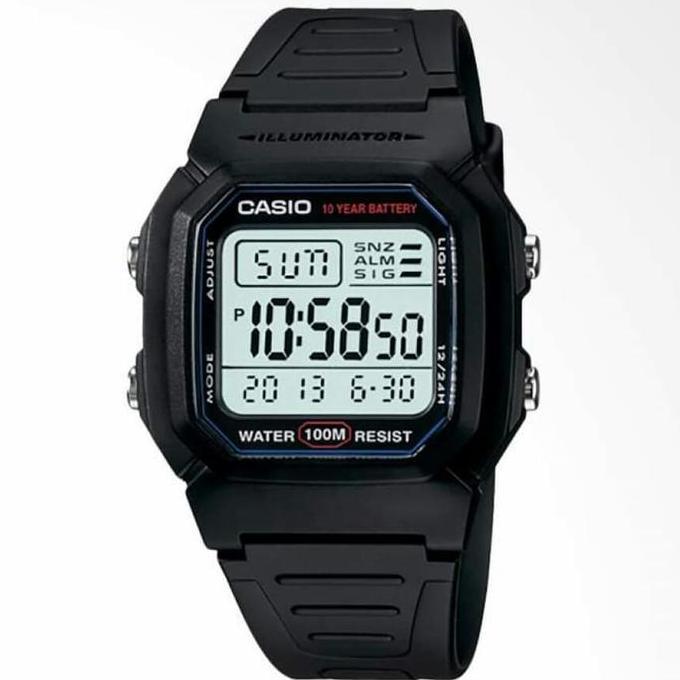 Cloknlok- Casio W-800H-1Av / W800H Original & Bergaransi