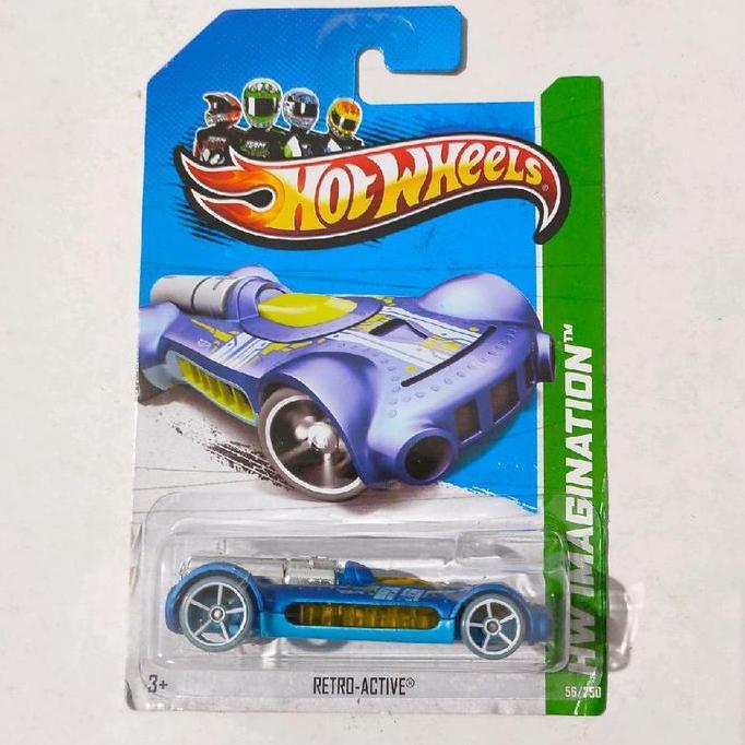 Hotwheels Hot Wheels Retro Active biru 2013 HW Imagination rare