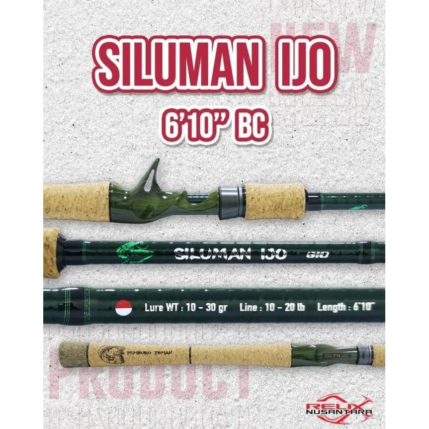 TERMURAH - Relix Nusantara Joran Siluman Ijo 6'10" BC