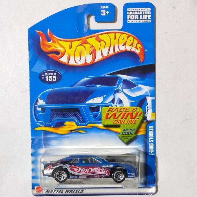 Hotwheels Hot Wheels T Bird Stocker biru tampo HW 2002 Racing