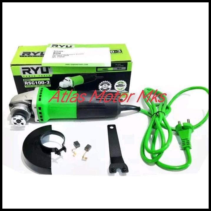BEST DEAL [1SET] RYU MESIN DISC GERINDA 4" RSG 100-3 580WATT - MESIN GURINDA 4" RYU - OSH
