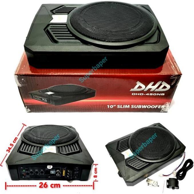TERMURAH - Speaker Subwoofer Kolong Aktif Underseat DHD-450NB