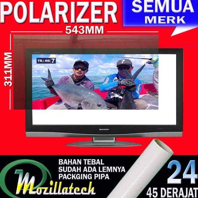aridpratian - polarizer lcd 24 - 45 derajat polaris - polarizer tv lcd 24 inch 45"