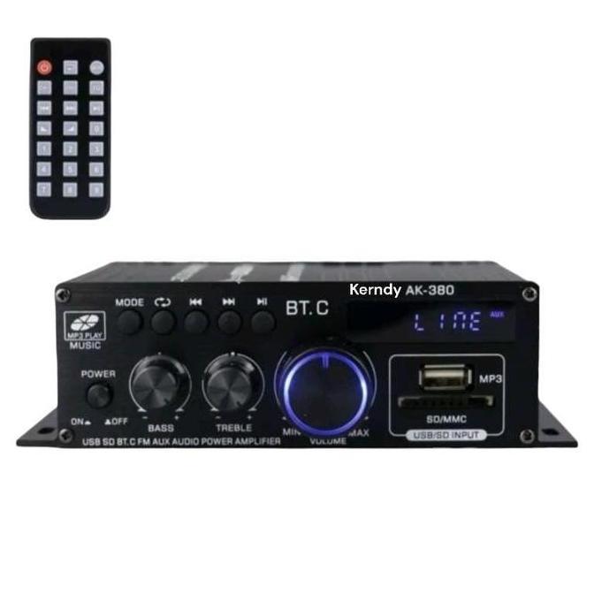 TERBARU - Amplifier Bluetooth Mobil Audio Power New AK380