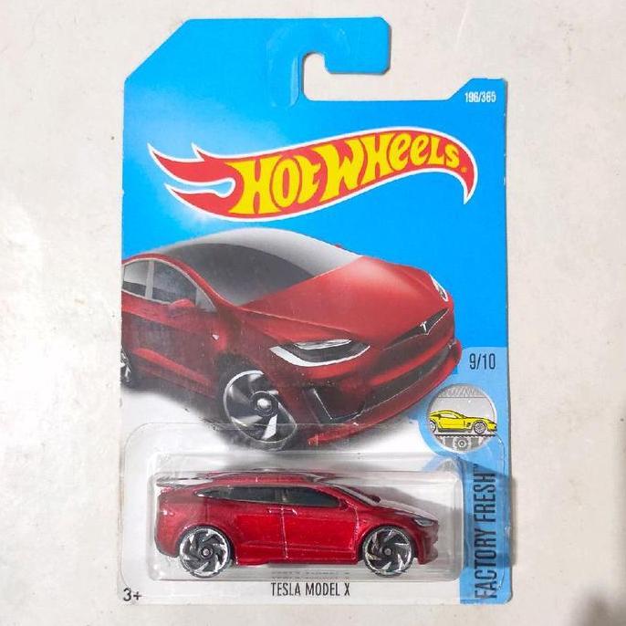 Hotwheels Hot Wheels Tesla Model X merah 2016 Factory Fresh rare
