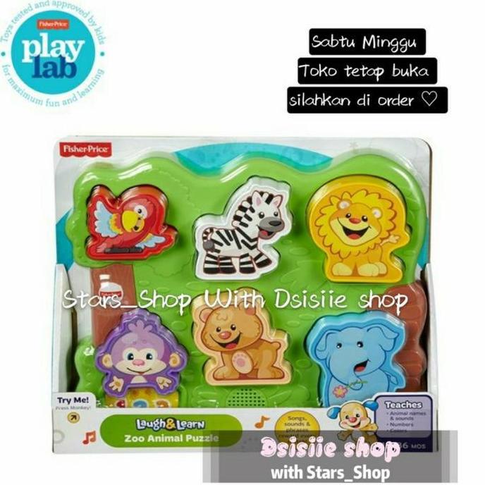 TERLARIS FISHER LAUGH AND LEARN ANIMALS ZOO / MAINAN EDUKASI BAYI